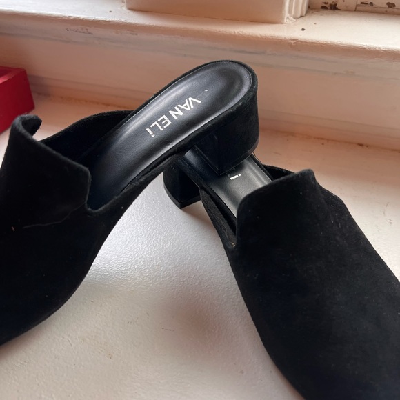 Size 9 suede Vaneli mules - Picture 2 of 3
